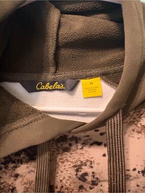 Cabela's Olive Green Camo Fleece-Lined Hoodie
